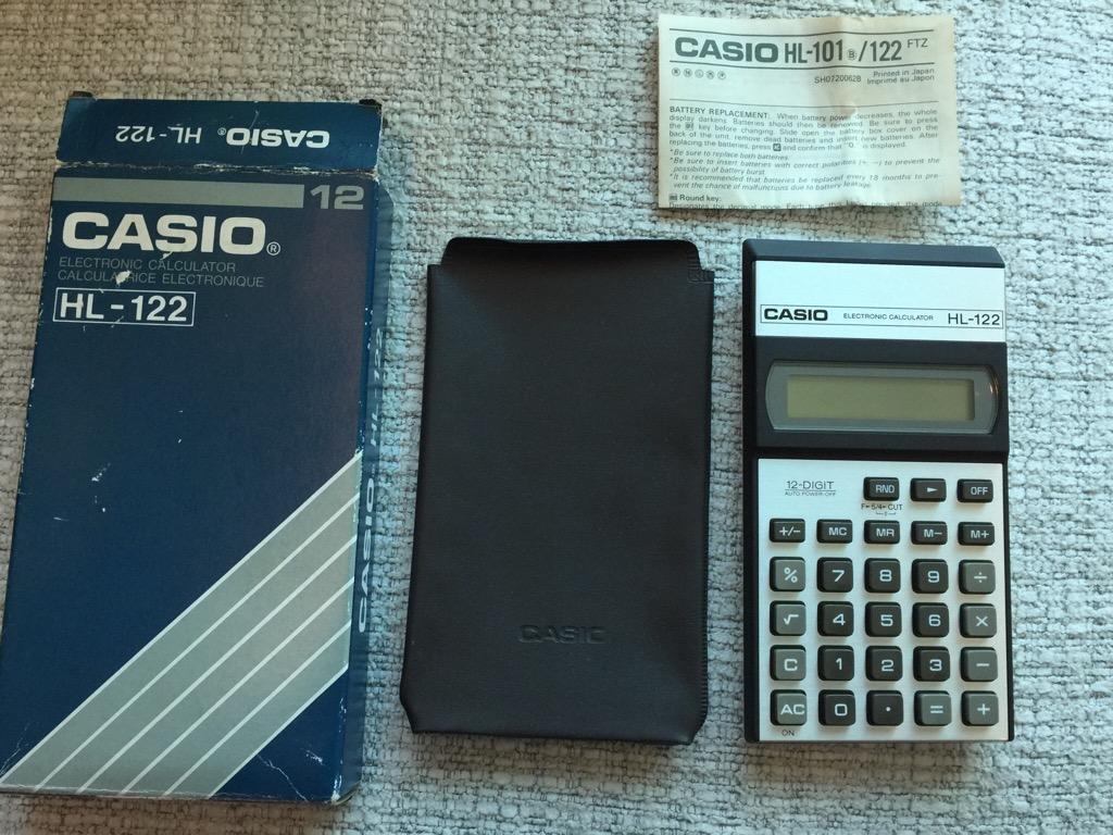 Casio hl 122 sales calculator