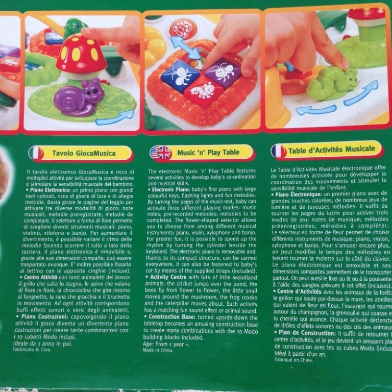Chicco Musical Play N Learn Table with Modo Bricks