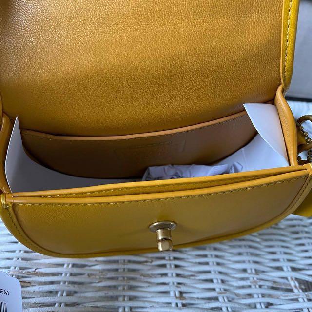 Coach mini top handle saddle sales bag