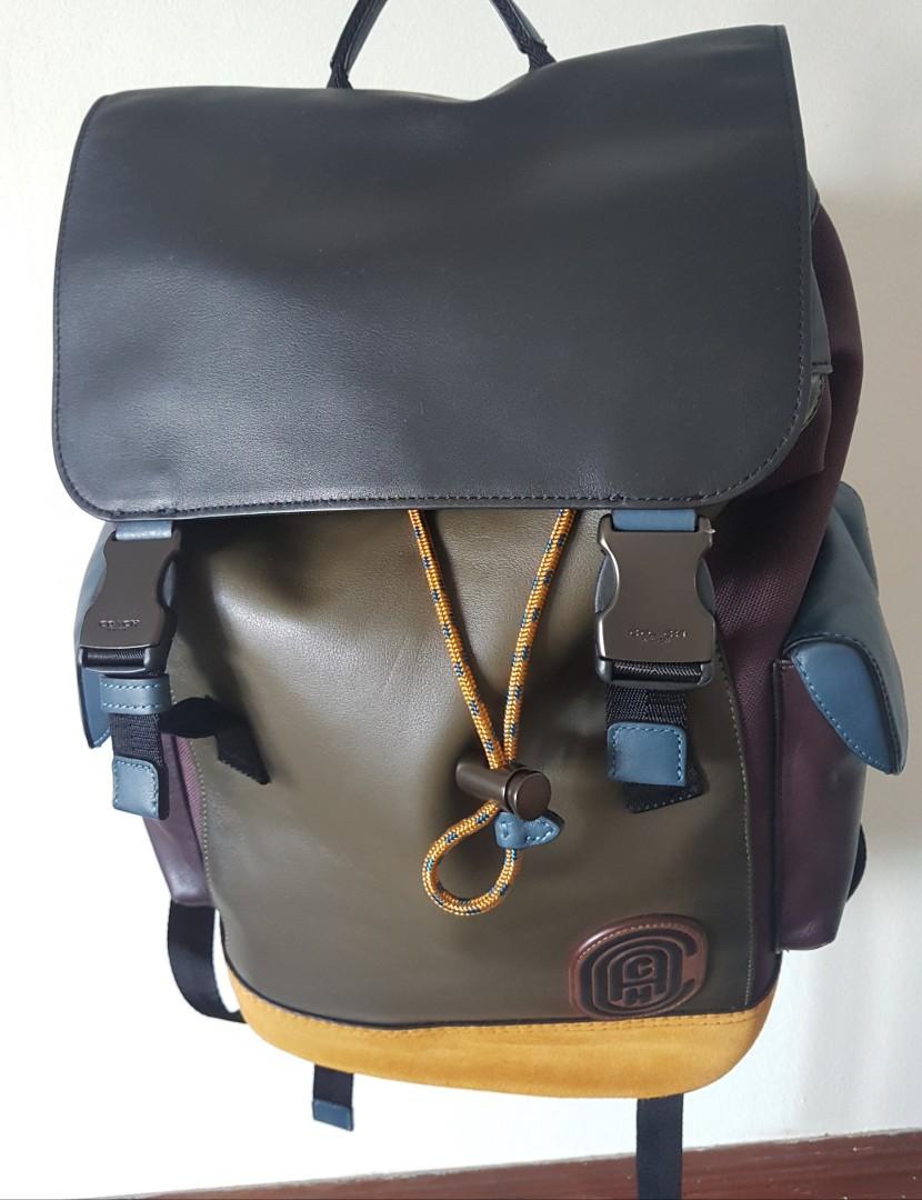 Rivington backpack in deals colorblock with coach patch