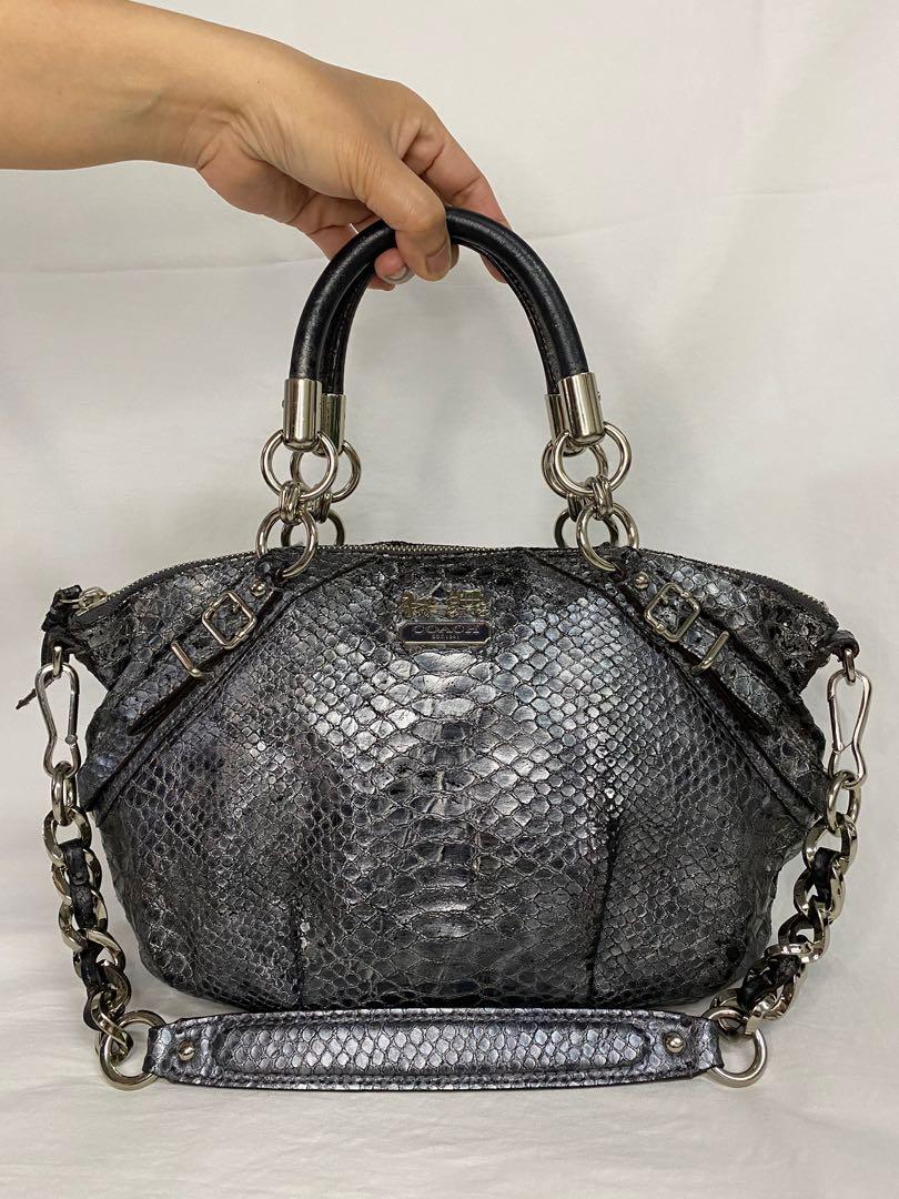 Coach shop snakeskin bag