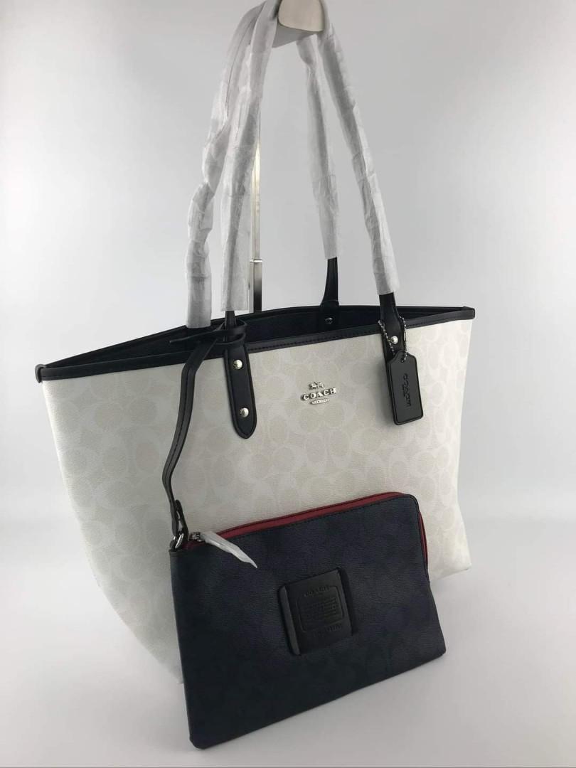 coach reversible tote bolsa