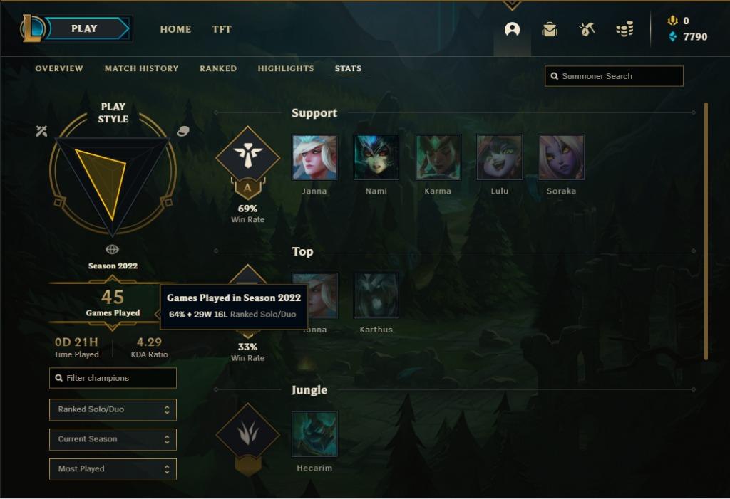Diamond+ MMR P2 League of Legends Account, Video Gaming, Gaming