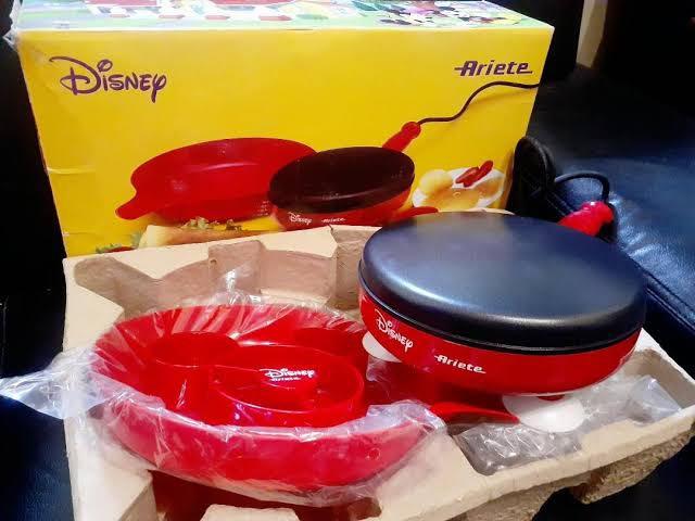 Disney Ariete Crepe Maker (Category: Other Kitchen Appliances) located in Pasay City. Submitted by meostore (Listing ID 1141604867, Image 1). Description: Item is in good condition, no issue at all, complete everything in the box. 220v and ready to use and plug. Pm for more details..