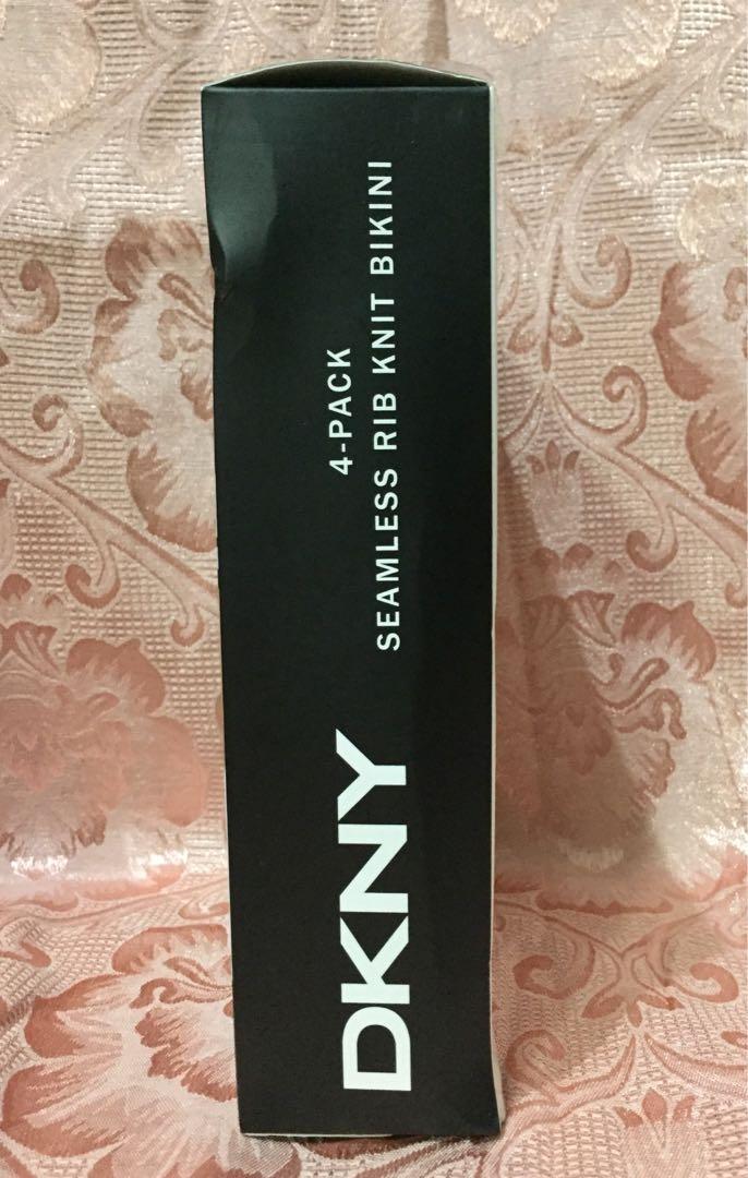 DKNY Women's Seamless Rib Knit 4 Pack Bikini Brief in 2 C