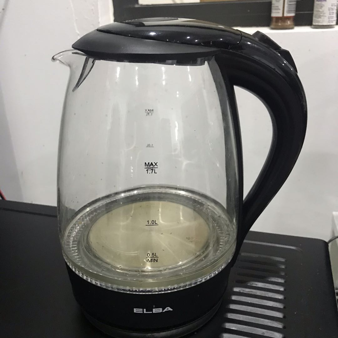 Elba Glass Jug Kettle 1.7L, TV & Home Appliances, Kitchen Appliances
