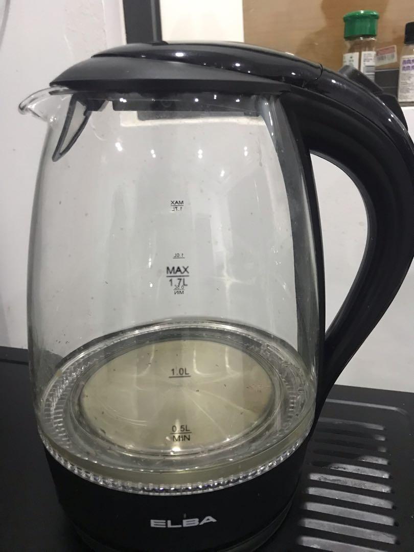 Elba Glass Jug Kettle 1.7L, TV & Home Appliances, Kitchen Appliances