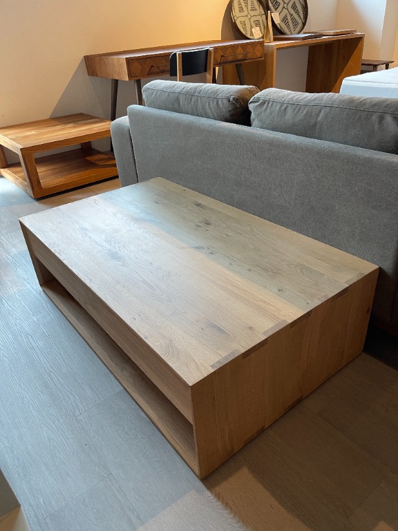 Ethnicraft Oak Nordic coffee table, Furniture & Home Living