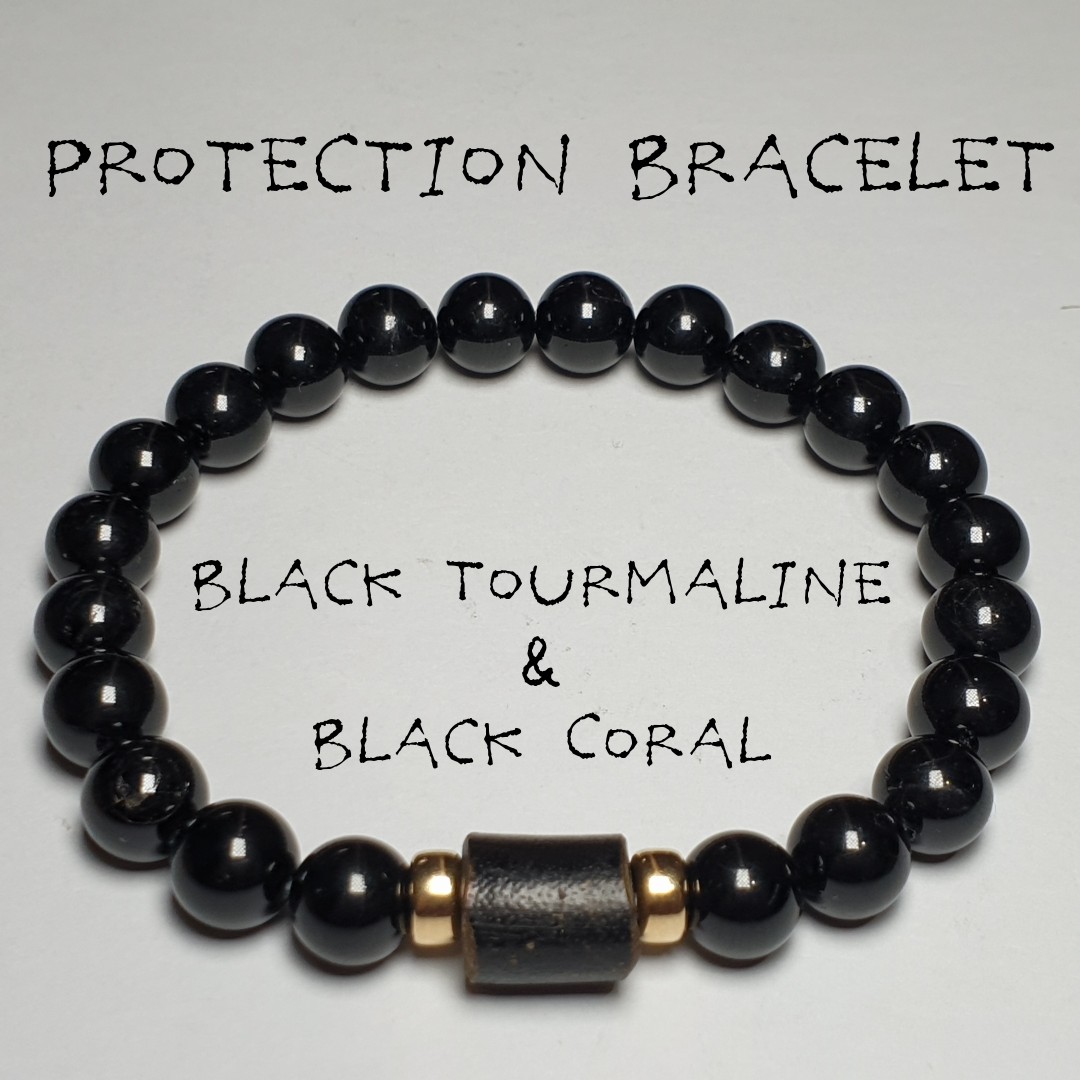 Black Tourmaline Bracelet with Amethyst and Clear India | Ubuy-sieuthinhanong.vn