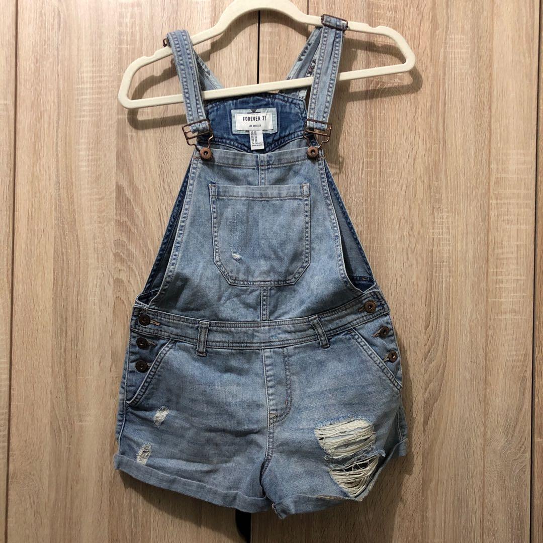 Jean jumper shorts deals forever 21