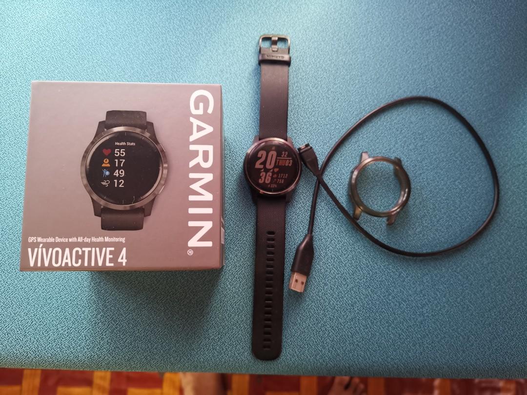 Garmin vivoactive 4 Black Slate Men s Fashion Watches