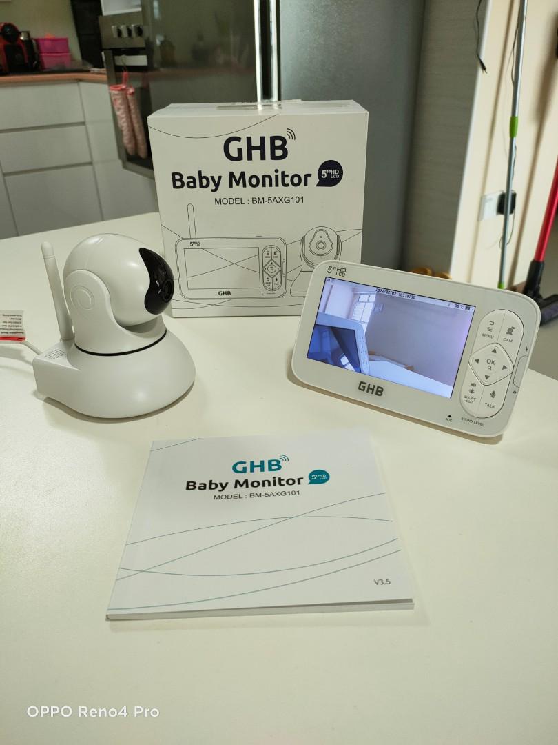 GHB Babyphone Caméra Babyphone Vidéo Écran LCD 4.3 inches Caméra