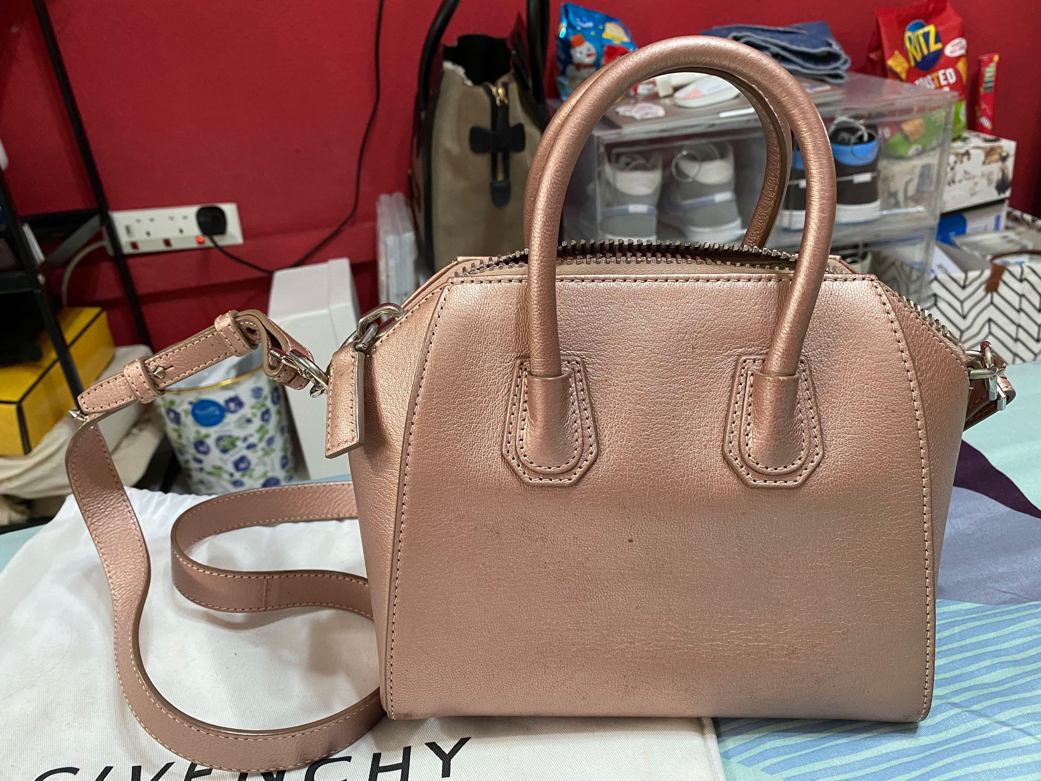 Givenchy antigona rose gold top