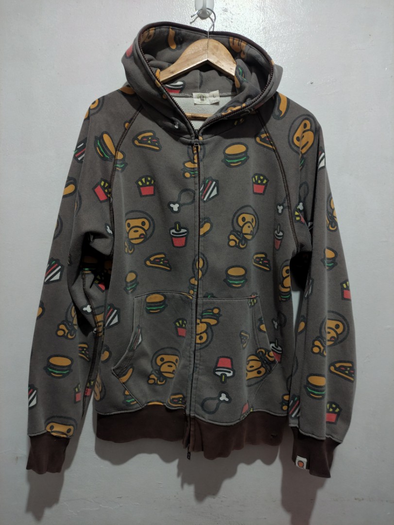 GRAILED OG BAPE BABY MILO JUNK FOOD FULL ZIP HOODIE