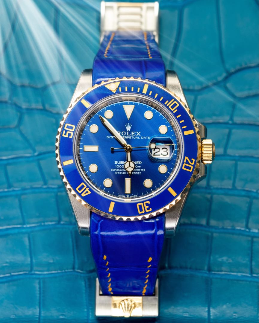 Rolex submariner blue strap new arrivals