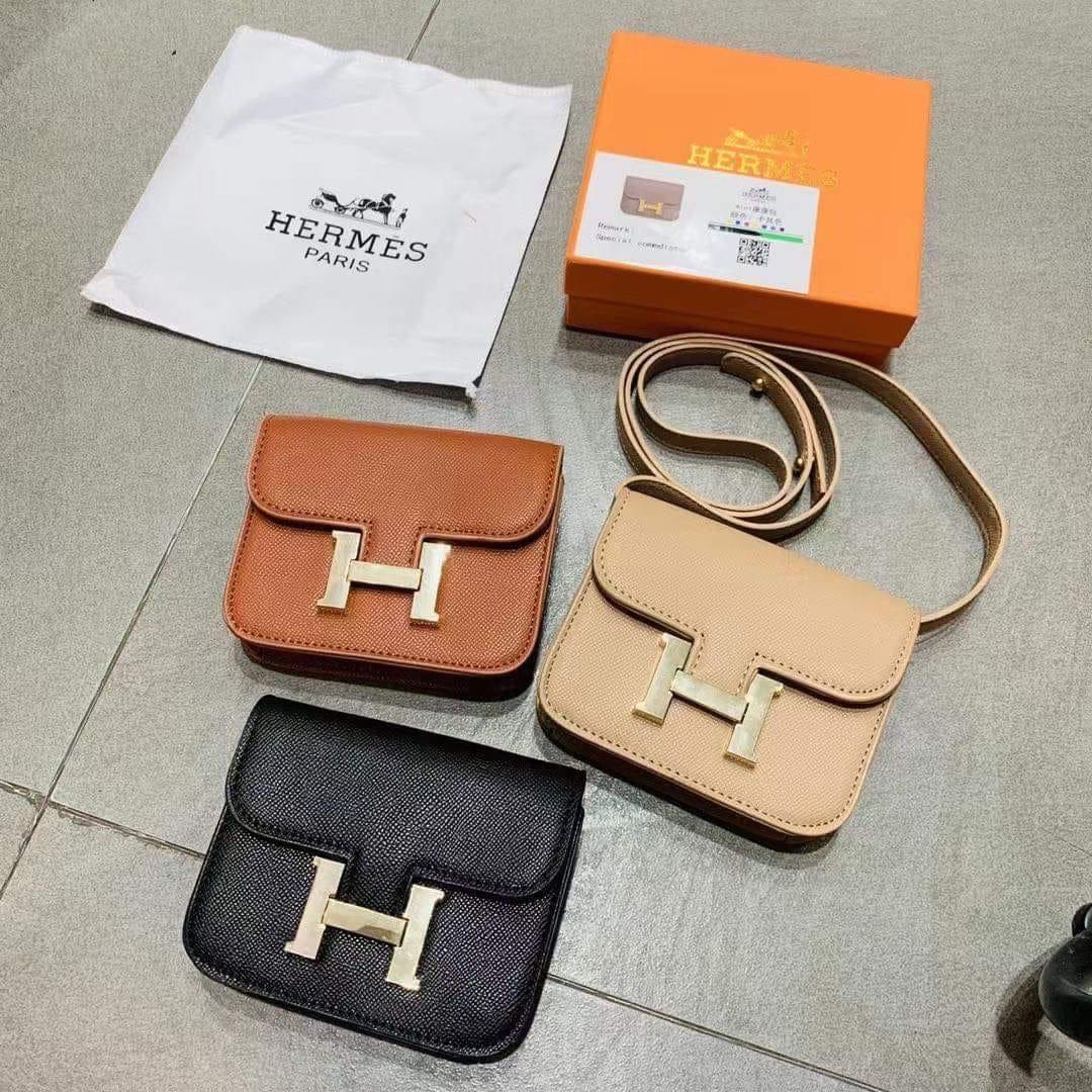 Hermes mini sling belt bag with box color BROWN only Women s