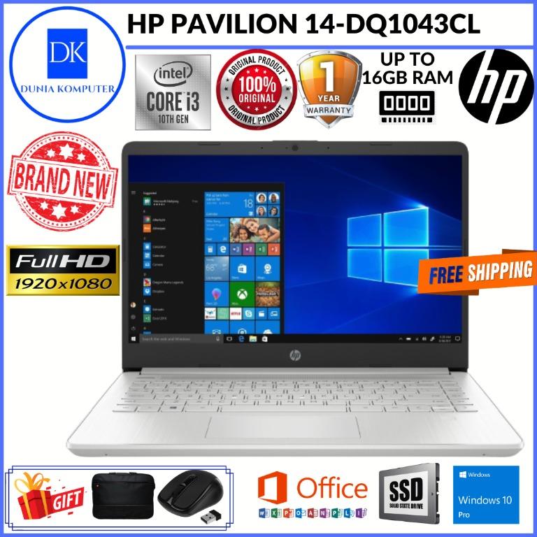 Hp Notebook 14 Dq1043cl 10th Generation I3 1005g1 8gb Ram 256ssd 140 Full Hd 1080 9836