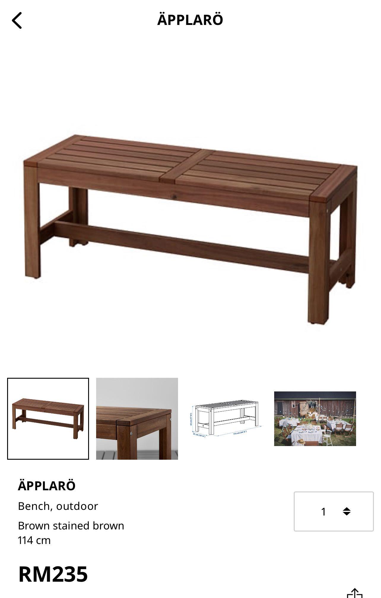 Ikea bench chair top
