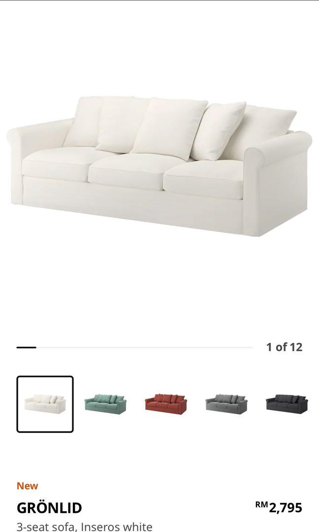 IKEA Gronlid 3 Seater Sofa, Furniture & Home Living, Furniture, Sofas