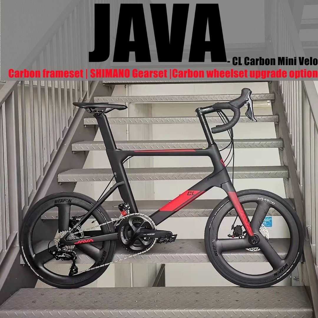 Ready stock Java CL2 Carbon mini Velo bike Frameset 899