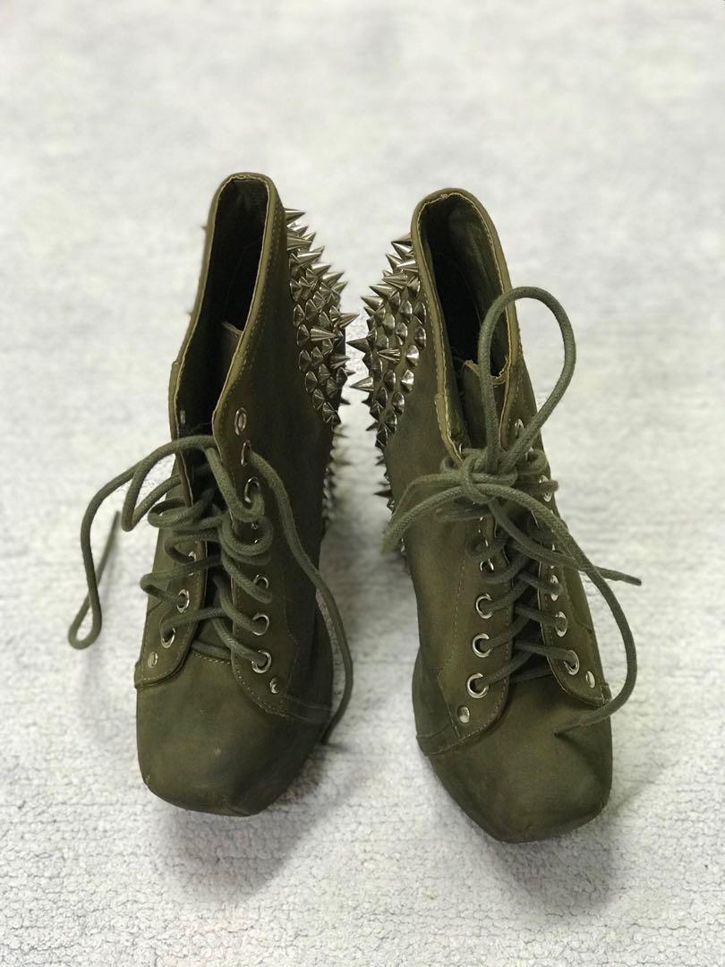 Jeffrey campbell outlet spiked boots