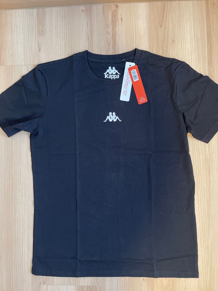 Kappa Black Tee, Men's Fashion, Tops 