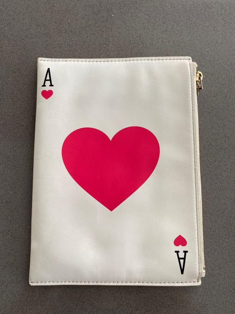 Kate Spade Ace of Spades Clutch / Pouch, Women's Fashion, Bags