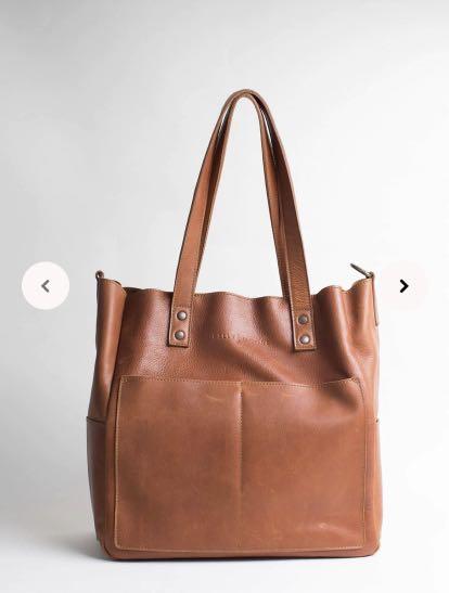 Kelly Moore Camera Bag The Daniela full grain leather tote