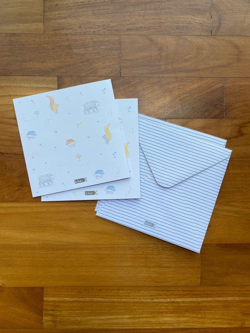 kikki k thank you card with envelope, Hobbies & Toys, Stationery