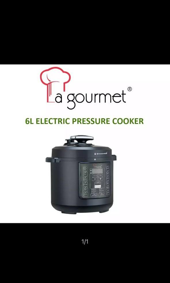 La Gourmet 6L Electrical Pressure Cooker, TV & Home Appliances, Kitchen