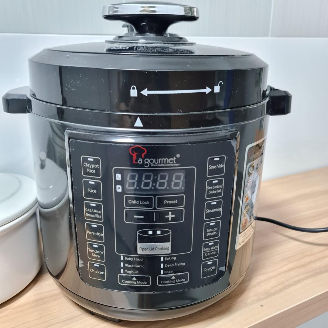 La Gourmet 6L Electrical Pressure Cooker, TV & Home Appliances, Kitchen