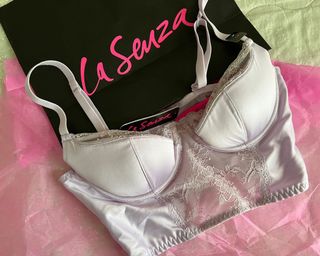 La SENZA, Intimates & Sleepwear, La Senza Diva Navy Lace Front Clasp Bra  Size 34b