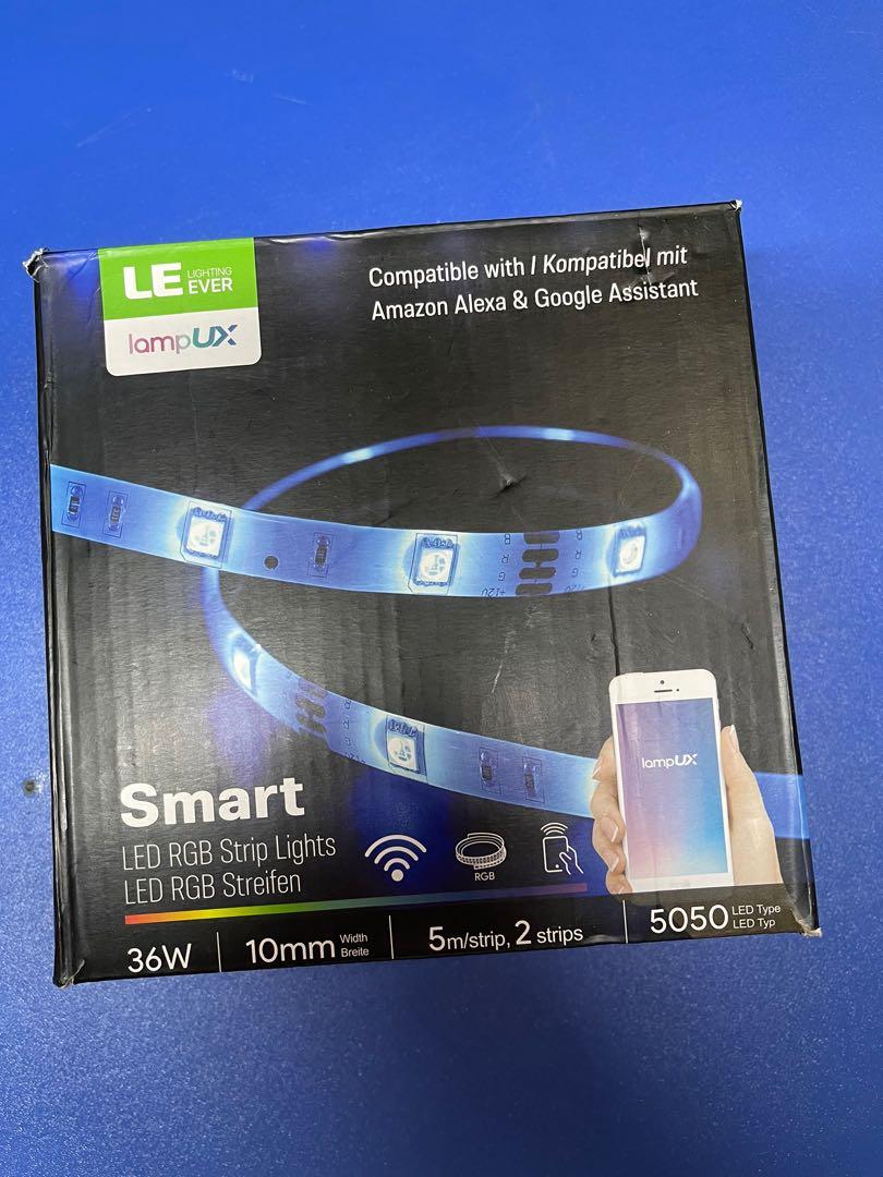 Smart LED Light Strip Work with Alexa Waterproof Cutable for Decoration - 1Pack