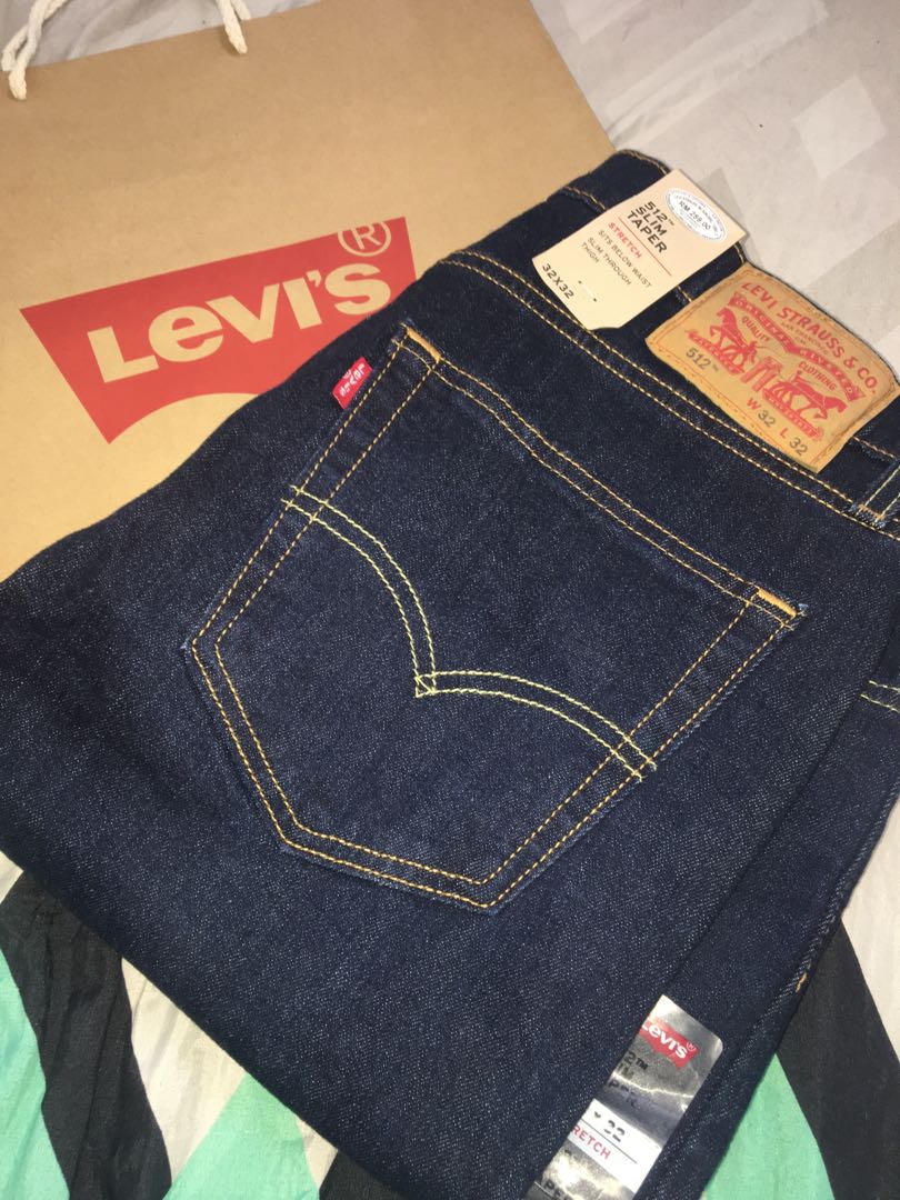 Levis 512 Slim Taper Jeans Original Size 32, Men's Fashion, Tops & Sets,  Formal Shirts on Carousell