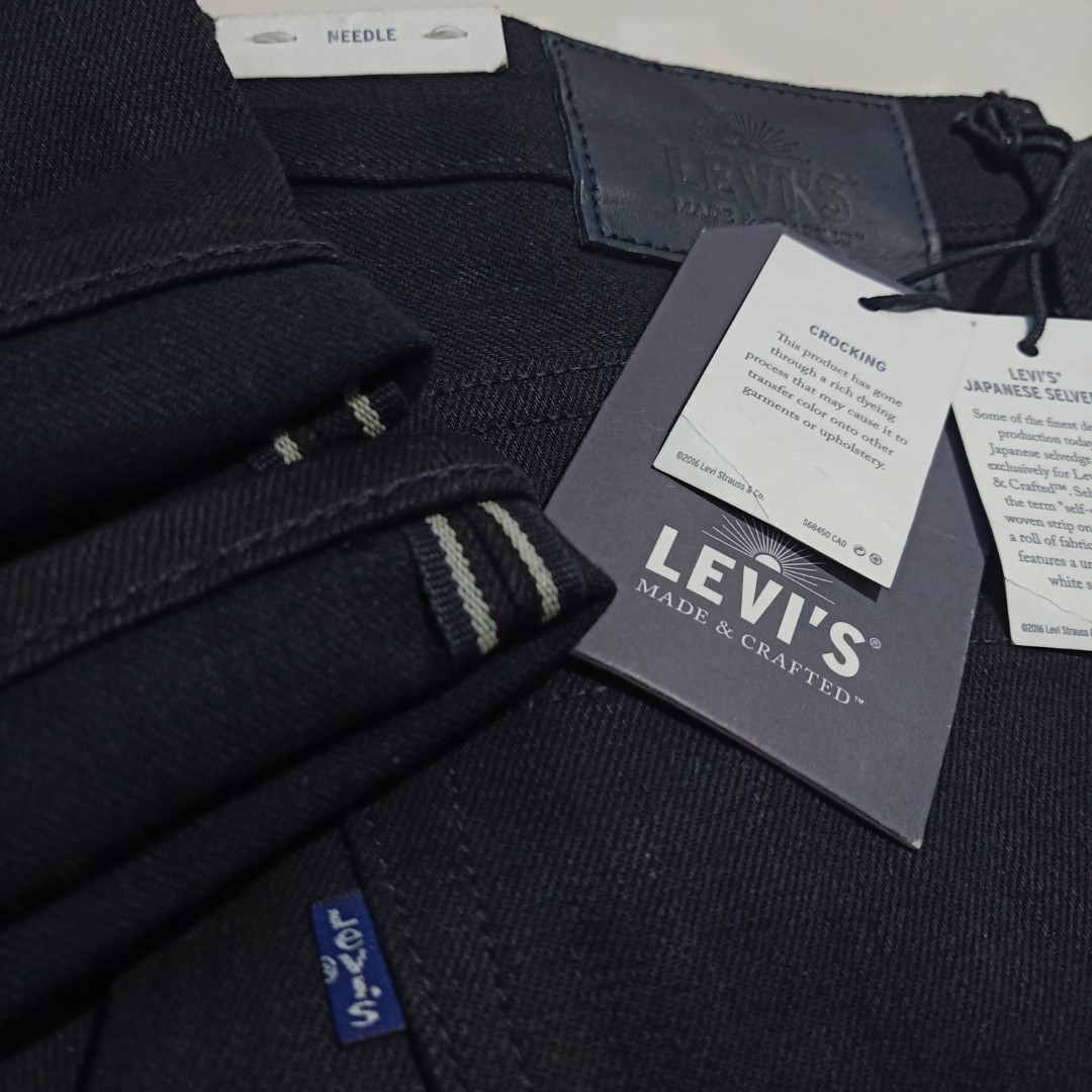 Levis made and crafted needle narrow japanese selvedge, Men's Fashion,  Bottoms, Jeans on Carousell