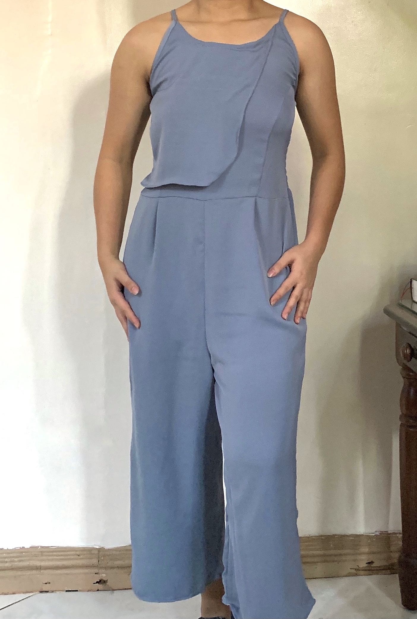 Light Blue Jumpsuit, Women's Fashion, Dresses & Sets, Jumpsuits on