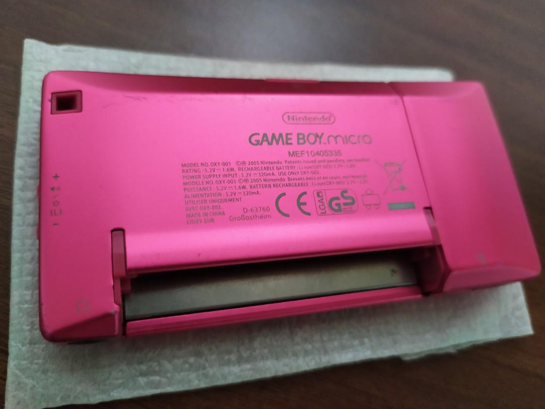 Rare Gameboy Micro Limited Edition Gameboy Micro Hot Pink Rare Complete, Hobbies & Toys ...