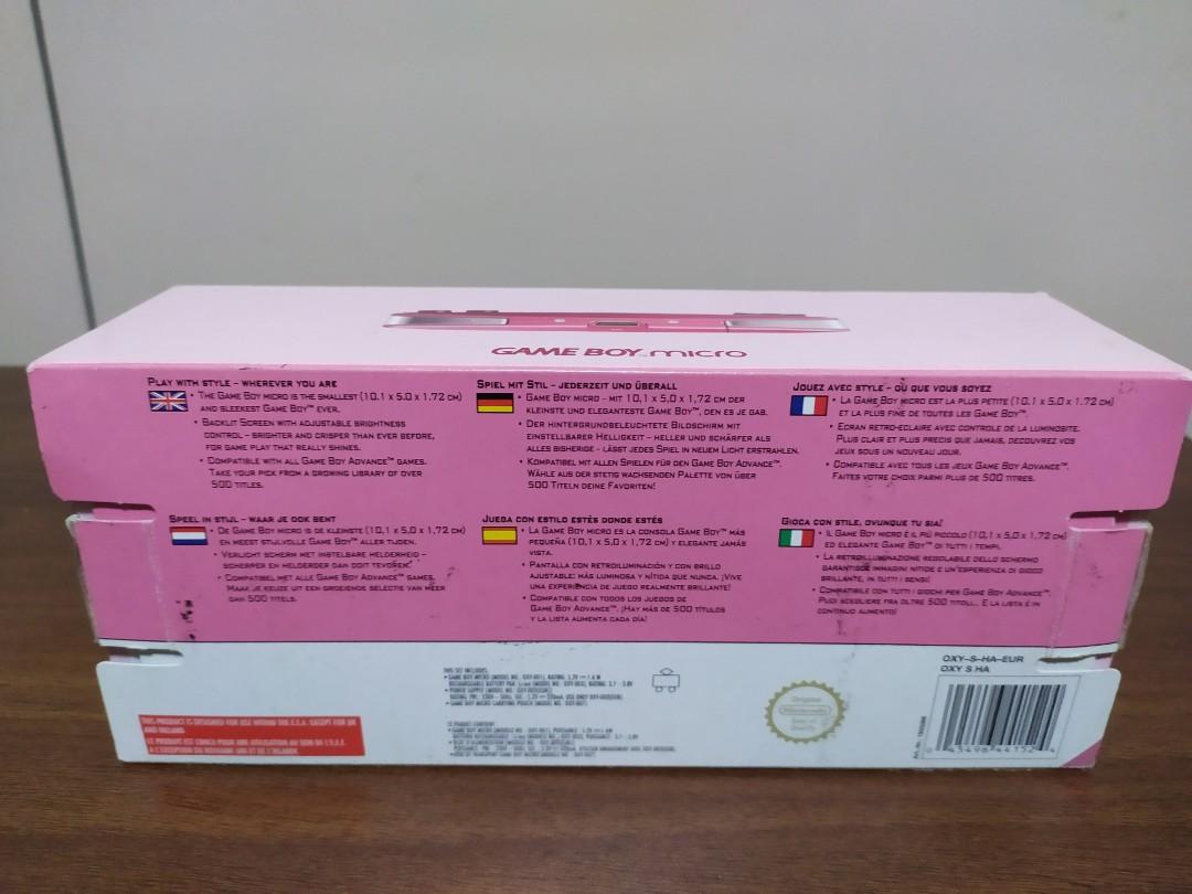 Limited Edition Gameboy Micro Hot Pink Rare Complete, Hobbies & Toys ...