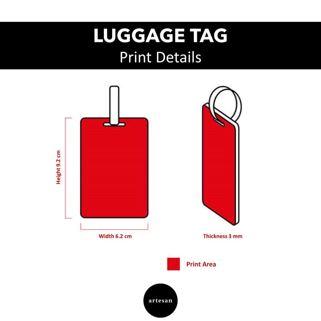 Luggage tag size in cm discount