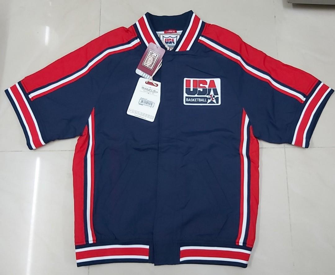 mitchell and ness NBA USA dream team basketball jordan authentic shooting jacket small Carousell