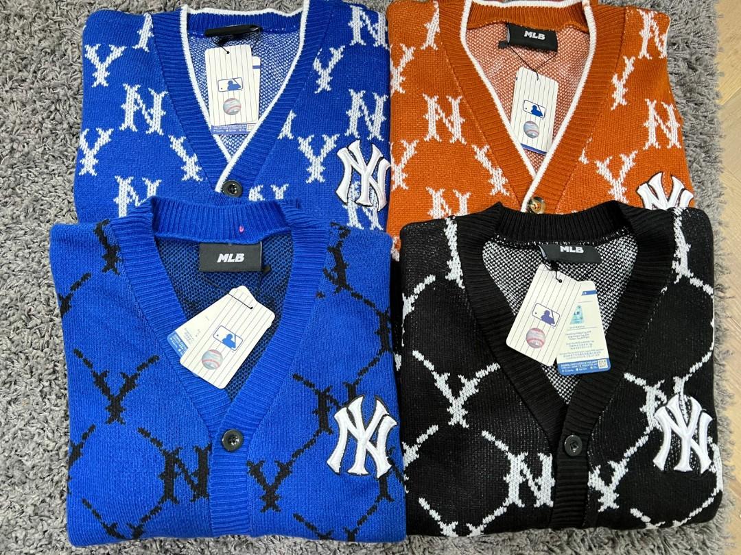 MLB.Monogram Allover Knit Cardigan NY (31KTM1041-50L)⁠ (Rp 3.690.000)⁠ ⁠ ⁠  www.thefepi.com⁠ #MLB #brandedoriginal #cardigan