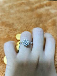 1ct Moissanite Tiffany Setting Diamond Ring From Korea Women S Fashion Jewelry Organisers Rings On Carousell