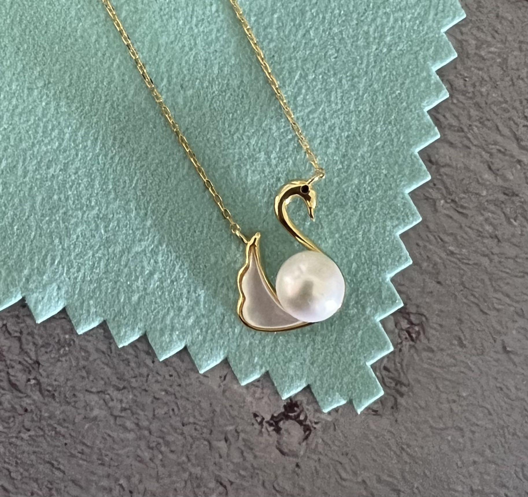 Natural Freshwater Pearl Necklace S925 Sterling Silver Sea Shell