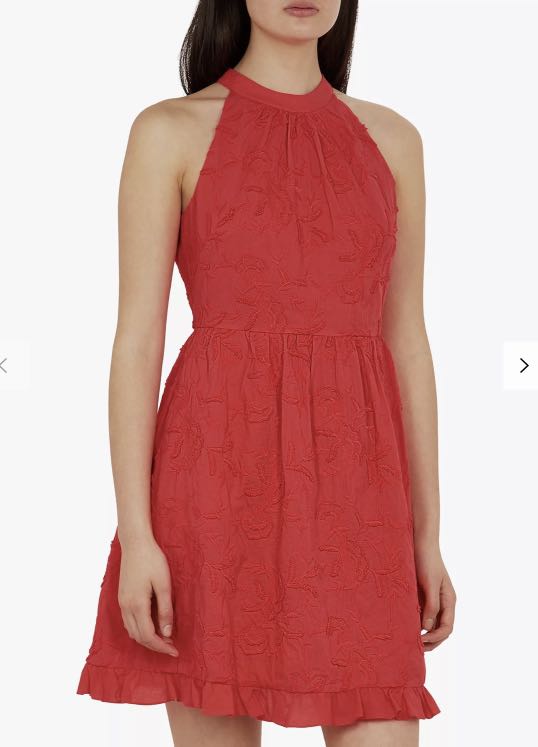 ted baker daisy lace halter dress