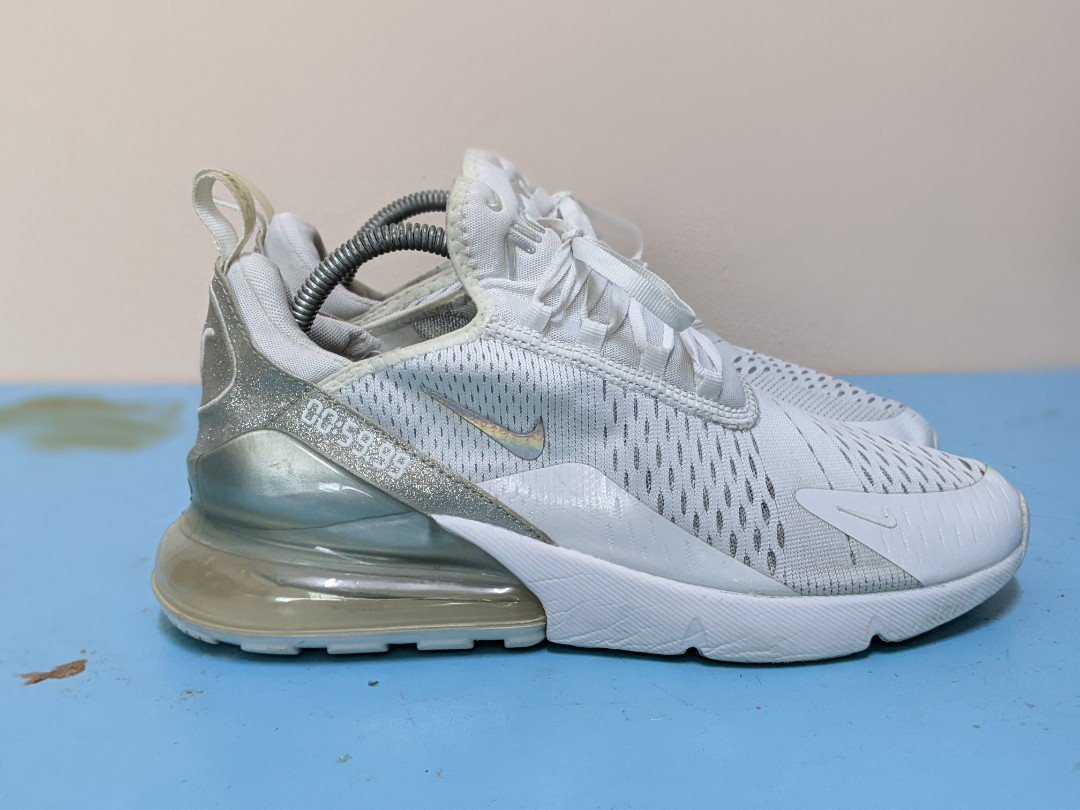 Nike Airmax 270 Glitter Whiye Men s Fashion Footwear Sneakers on Carousell