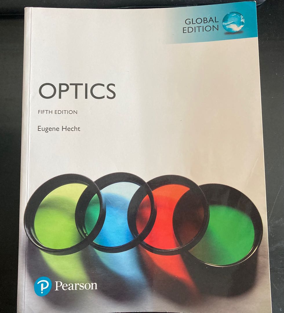 Optics by Eugene Hecht 5th edition, Hobbies & Toys, Books & Magazines