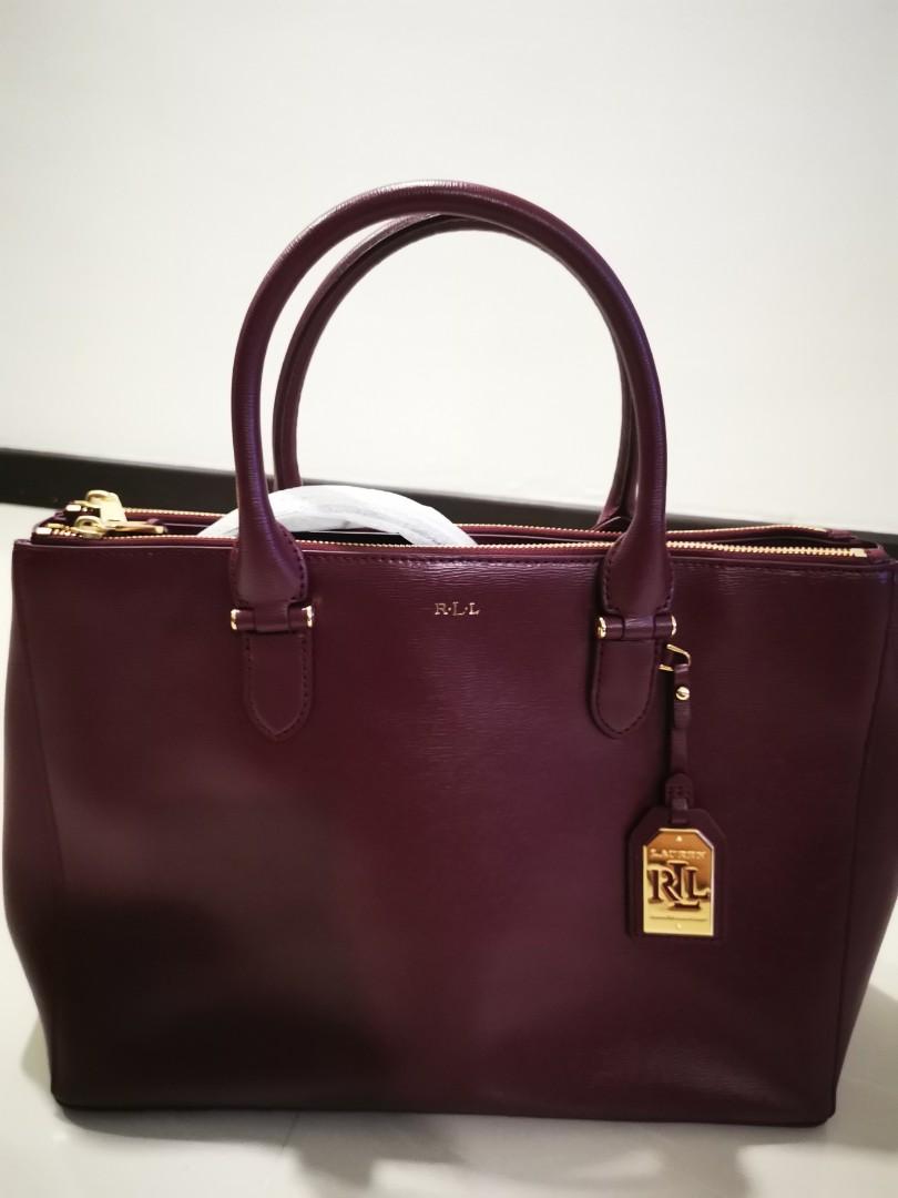 Ralph lauren burgundy bag cheap