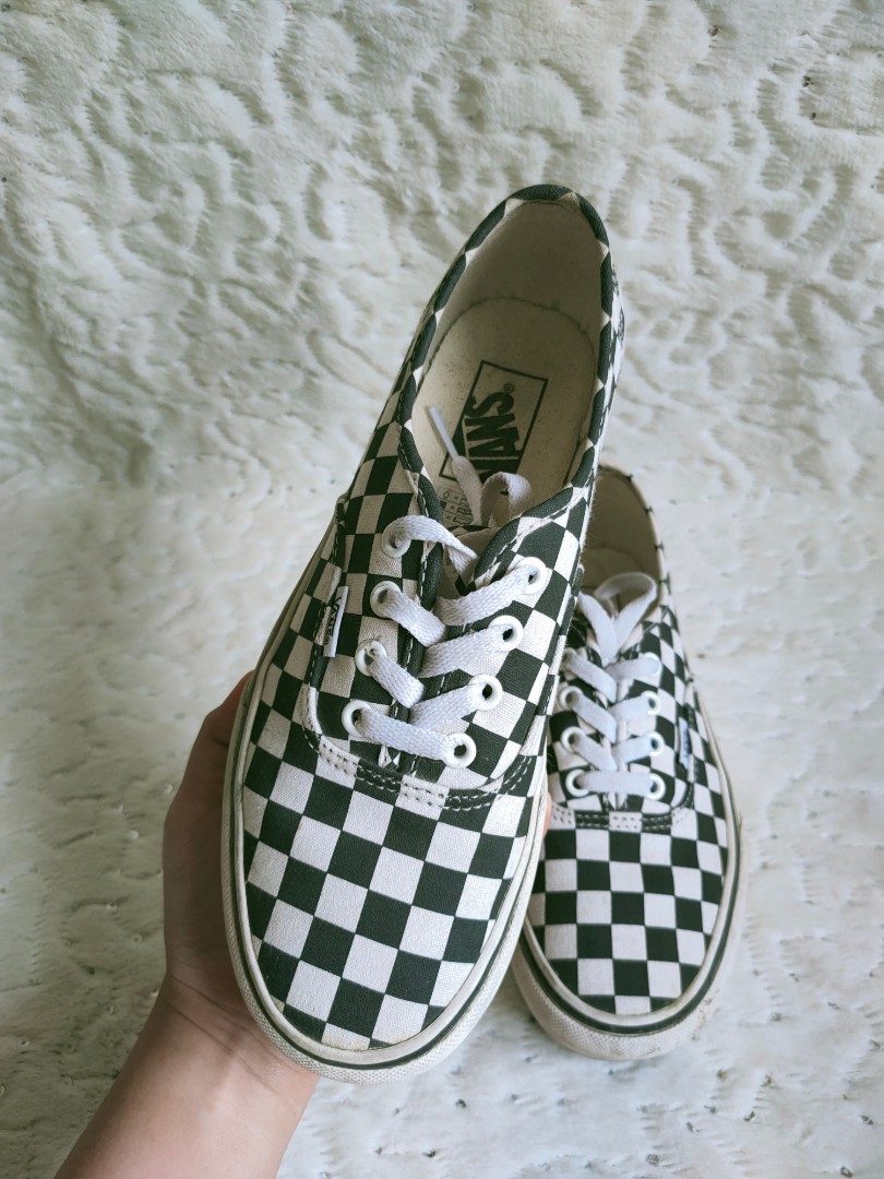 vans lace checkerboard