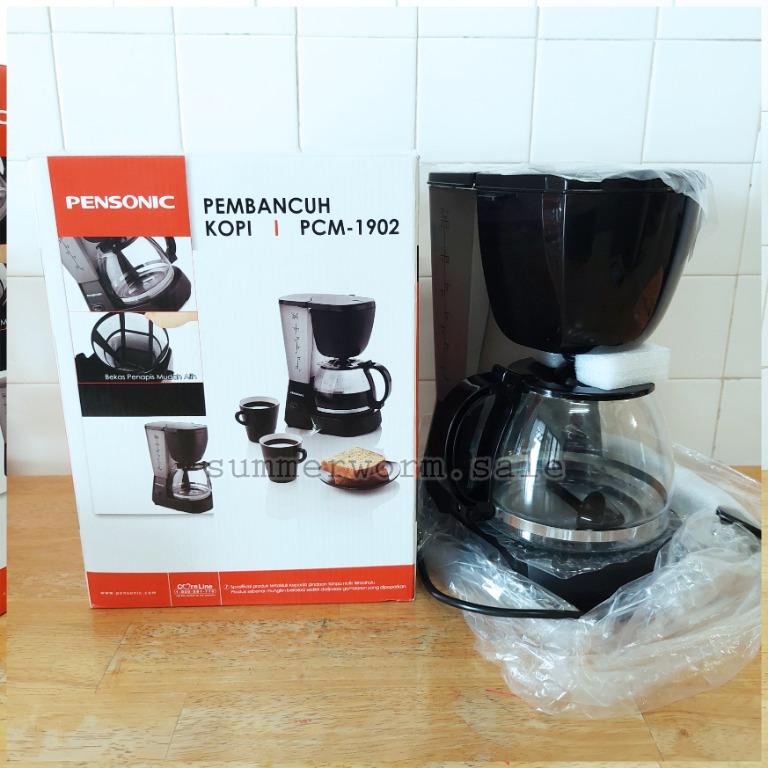 Pensonic Coffee Maker Coffee Machine 1.25L PCM1902 Pembancuh Coffee HuatNotBin, TV & Home
