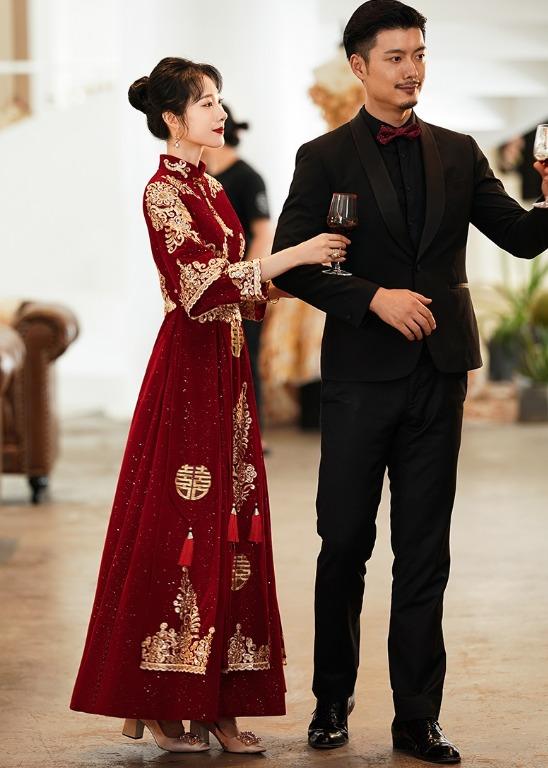 Long sleeve cheongsam dress deals